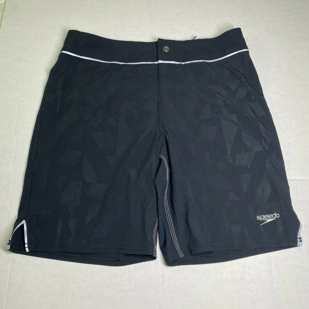 Speedo Swimming Trunks Geometric Print Men Size 32
